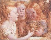 John linnell A Group,with Portraits of the Artist s Children oil painting